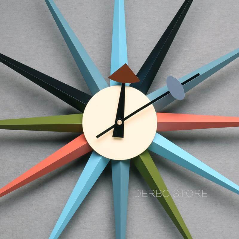 Sikunuo | Modern Design Starburst Shape Wall Clock