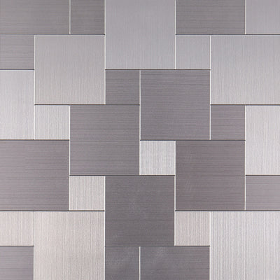 Sikunuo | 3D Metal Self Adhesive Brick Wall Stickers