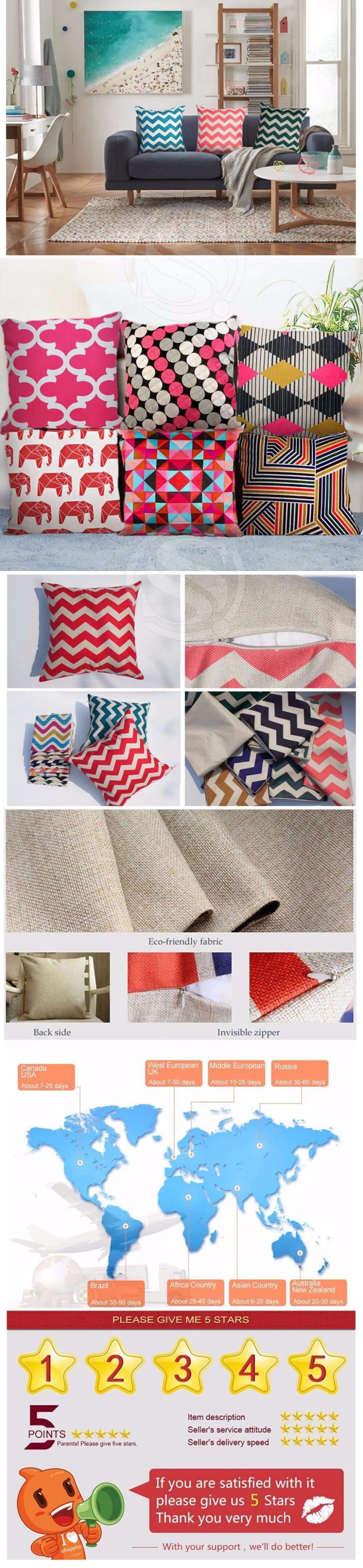 Sikunuo | Decorative Comfy Musical Notes Pillow Case