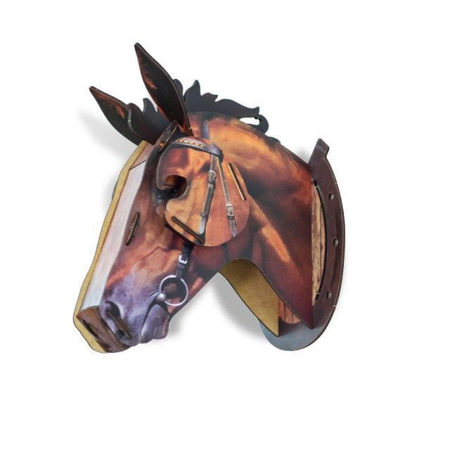 Sikunuo | 3D Wooden Craft Horse Hanging Wall Decor