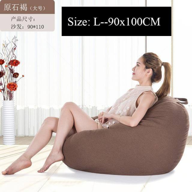 Sikunuo | Modern Look Loft Style Pouf One Seat Bean Bag