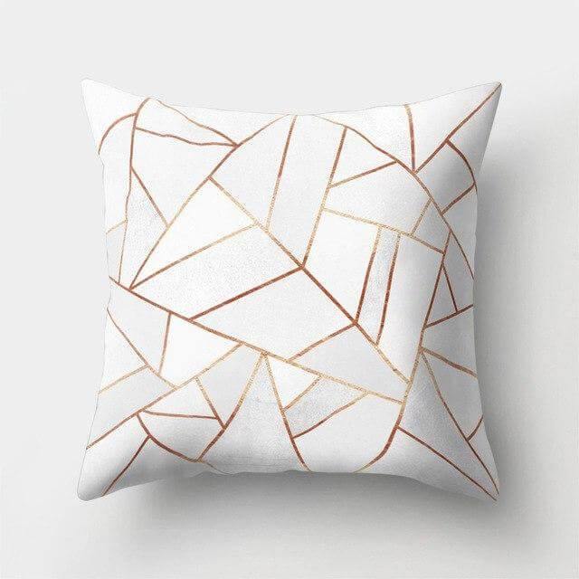 Sikunuo | Square Decorative Geometric Striped Pillow Cases