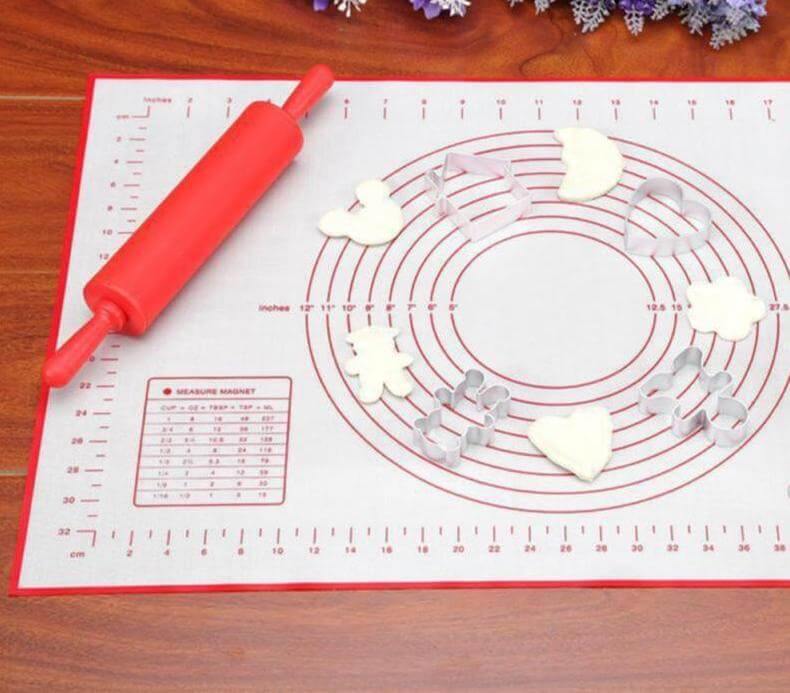 Sikunuo | Silicone  Non-Stick Baking Pizza Mats