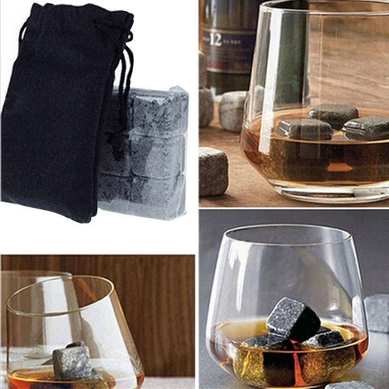 Sikunuo | Whisky Ice Stones With Velvet Pouch
