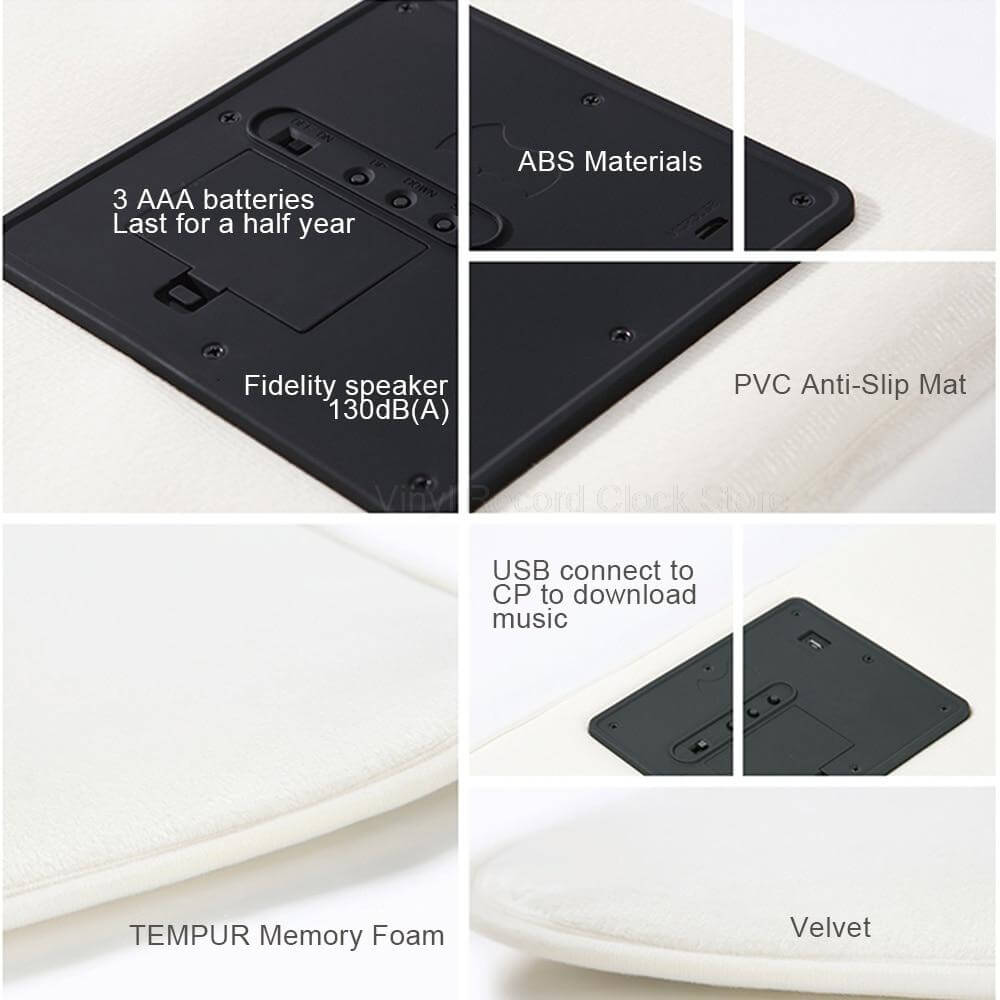 Sikunuo | Pressure Sensitive Step on Rug Carpet Alarm Clock
