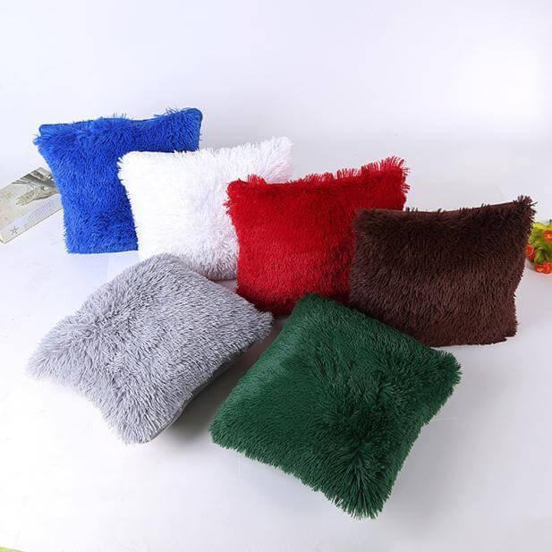 Sikunuo | Puffy Fuzzy Hairy Pillow Cases