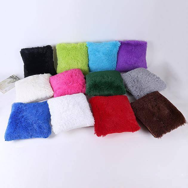Sikunuo | Puffy Fuzzy Hairy Pillow Cases