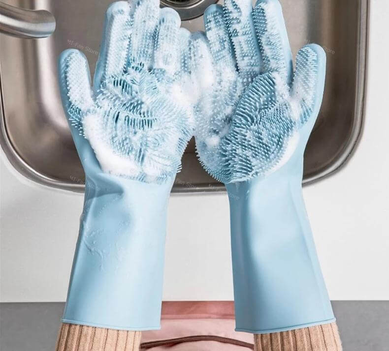 Sikunuo | Non-Slip Magic Silicone Cleaning Gloves