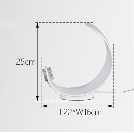 Sikunuo | Modern Nordic Curl Table LED Lamp