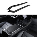 Real Dry Carbon Fiber Center Console Side Panel Overlays for Model 3 Highland / Model Y Juniper(2 Pieces)