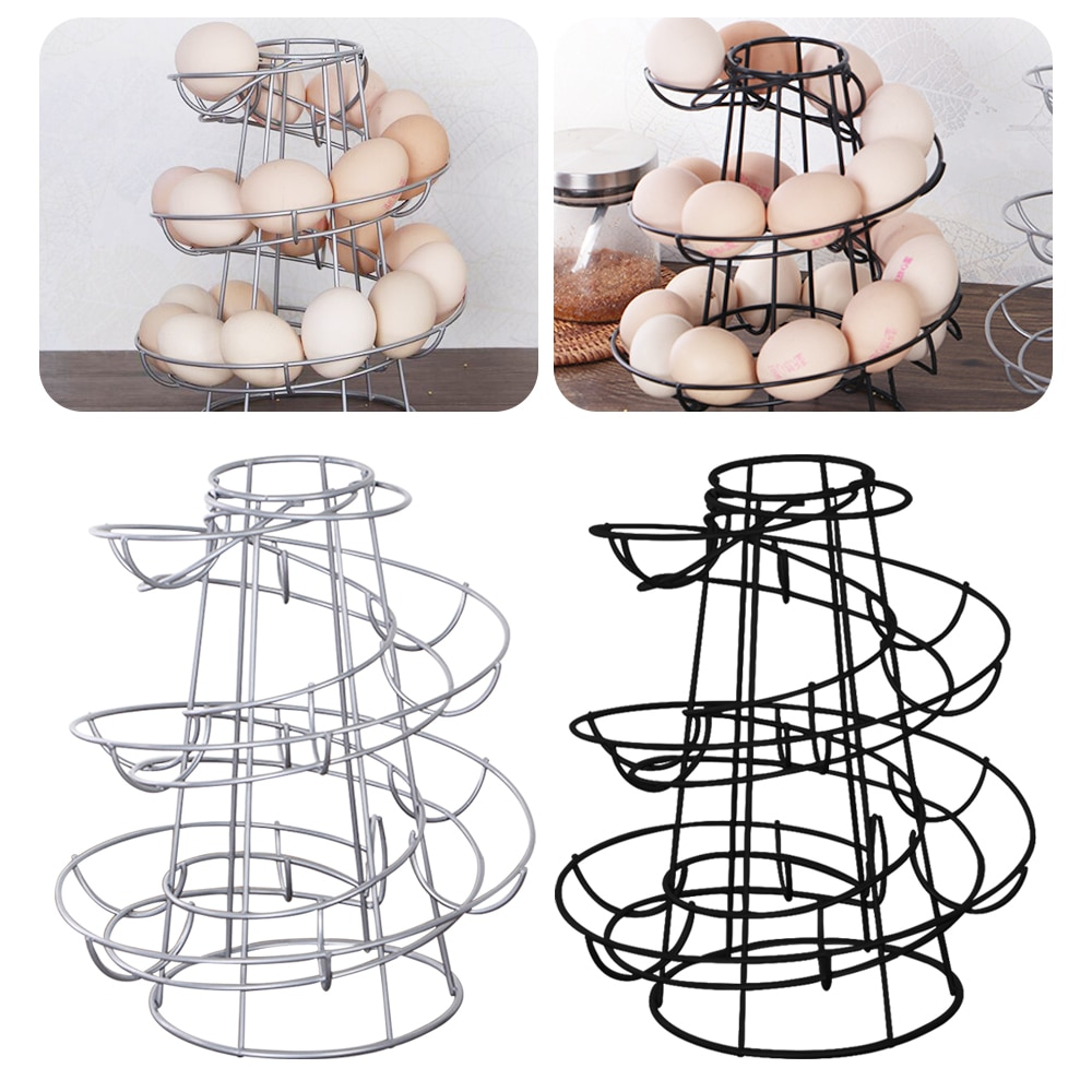 Sikunuo | Creative Spiral Egg Dispenser Storage Rack