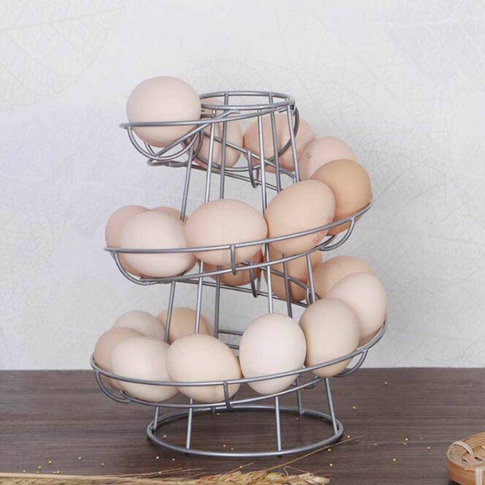 Sikunuo | Creative Spiral Egg Dispenser Storage Rack