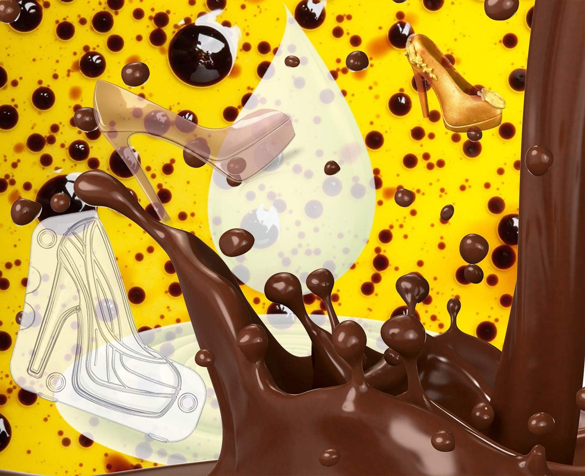 Sikunuo | 3D High Heel Shoe Chocolate Mold