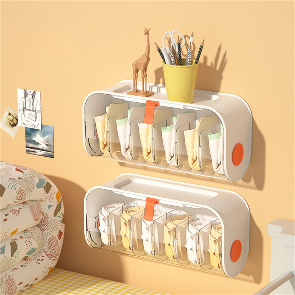 Sikunuo | Punch-Free Wall Clothes Organizer Storage Box