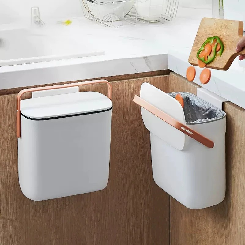 Sikunuo | Wall-Mounted Modern Large Kitchen Trash Can