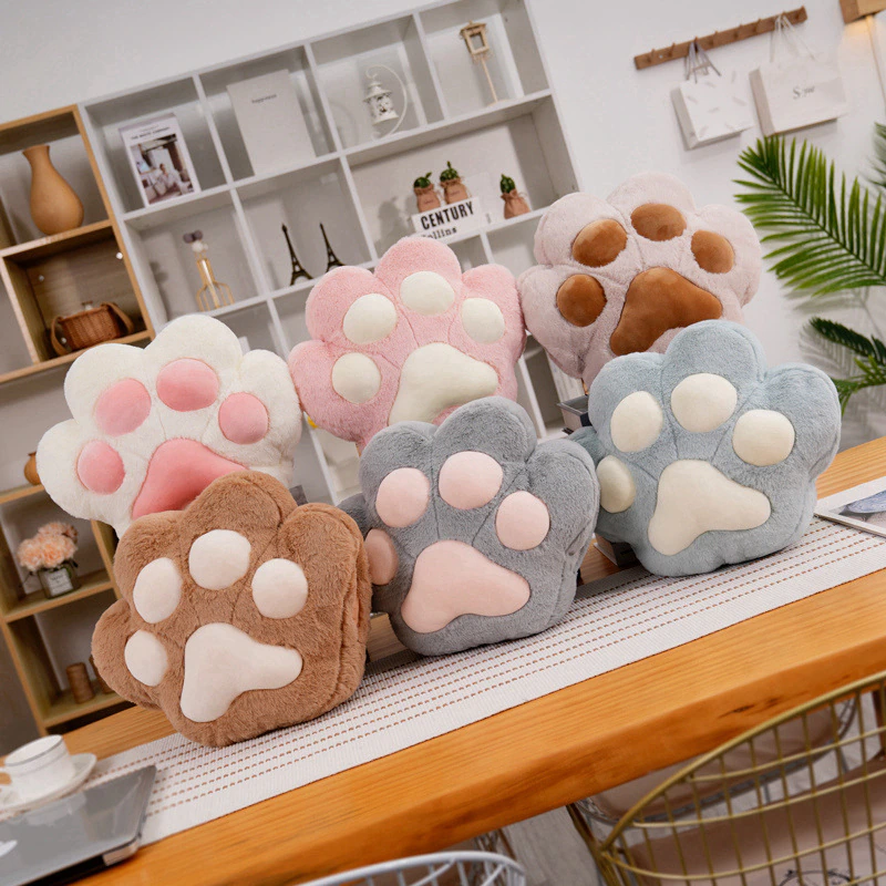 Sikunuo | Fluffy Bear Paw Hand Warmer Pillow