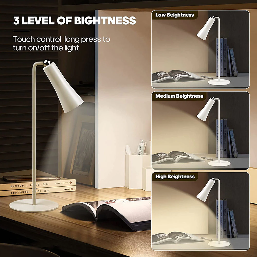 Sikunuo | Shiny Orbit Rechargeable Rotating Desk Lamp
