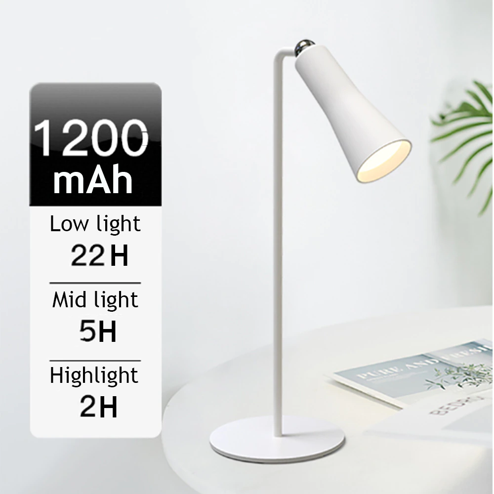 Sikunuo | Shiny Orbit Rechargeable Rotating Desk Lamp