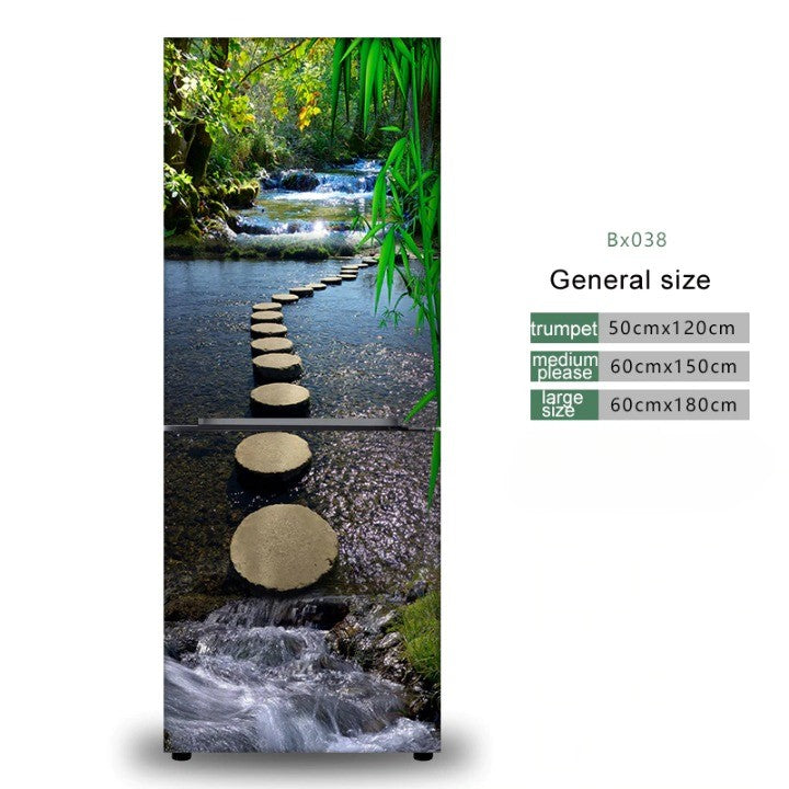 Sikunuo | Stylish Waterproof Self-Adhesive Refrigerator Sticker