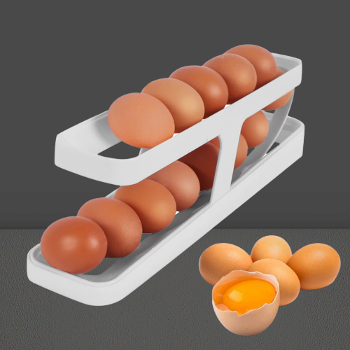 Sikunuo | Automatic Egg Rolling Holder Organizer Rack