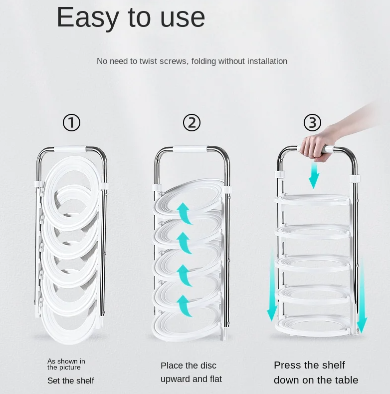 Sikunuo | Stack Ease Compact Kitchen Organizer Rack