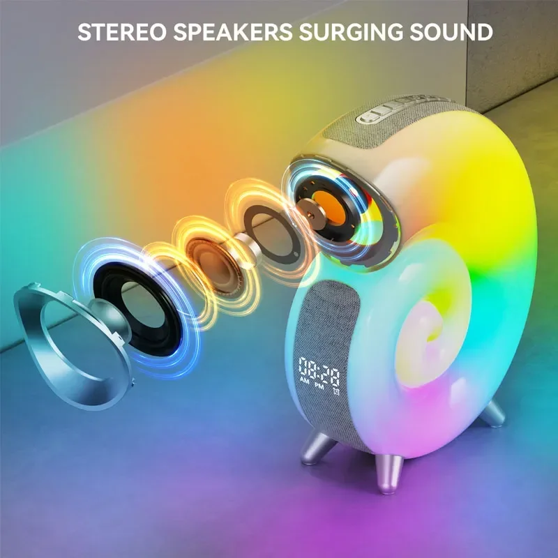 Sikunuo | Colorful Sea Shell LED Bluetooth Smart Speaker