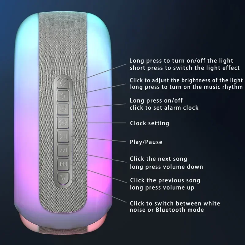 Sikunuo | Colorful Sea Shell LED Bluetooth Smart Speaker