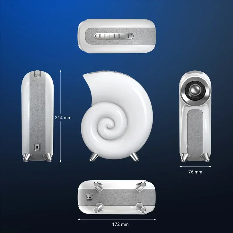 Sikunuo | Colorful Sea Shell LED Bluetooth Smart Speaker