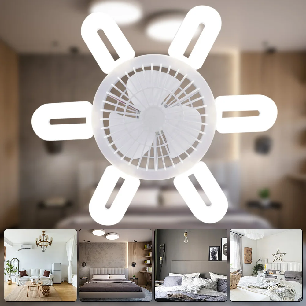 Sikunuo | Silent Adjustable Remote Control Ceiling Foldable Fan Lamp