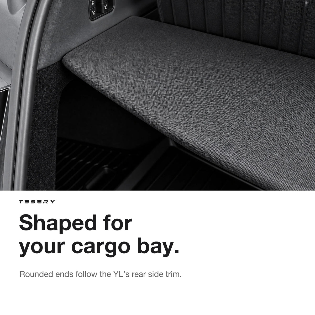 Rigid Trunk Cargo Cover for Tesla Model YL 6-Seater 2026+