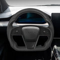 Sikunuo Touch Horn Round Steering Wheel Replacement for Tesla Model S / X 2021-2023