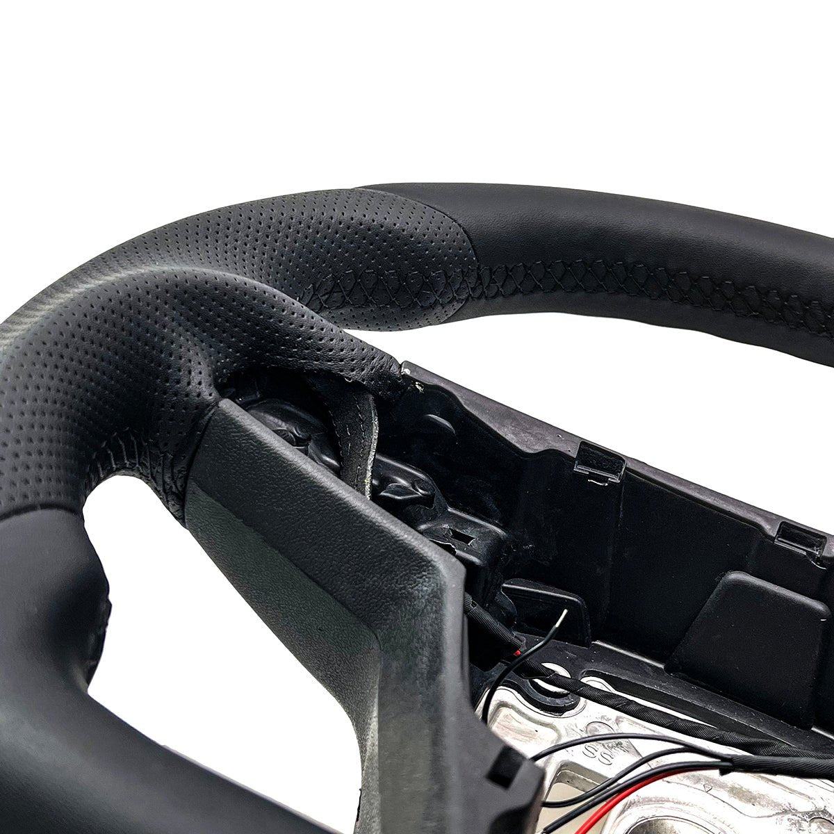 Sikunuo Touch Horn Round Steering Wheel Replacement for Tesla Model S / X 2021-2023
