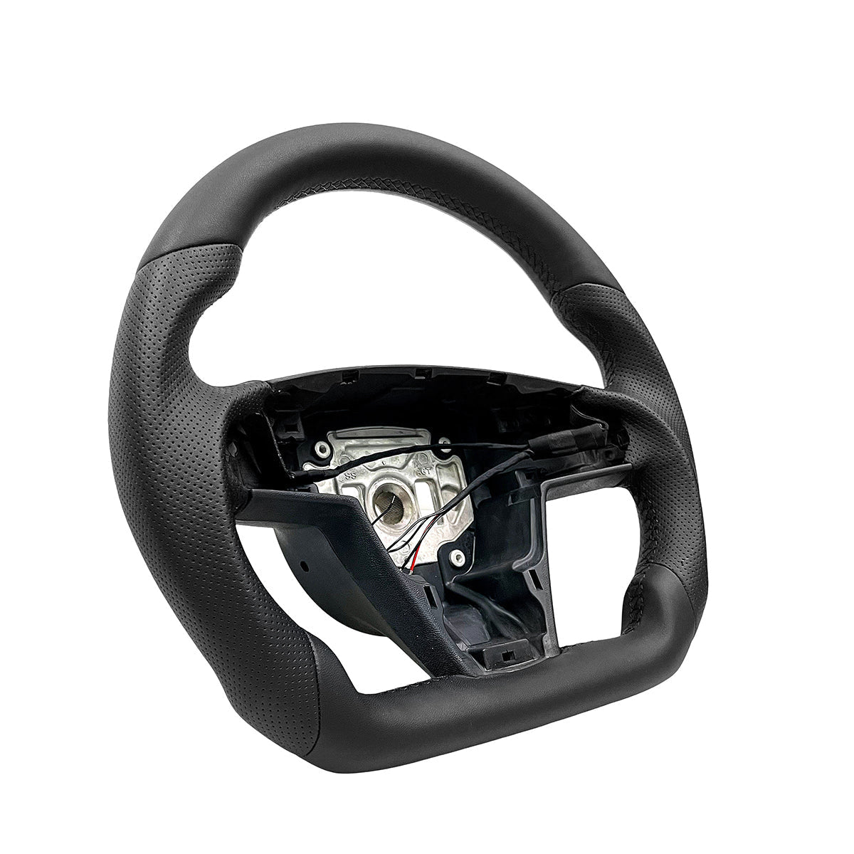 Sikunuo Touch Horn Round Steering Wheel Replacement for Tesla Model S / X 2021-2023