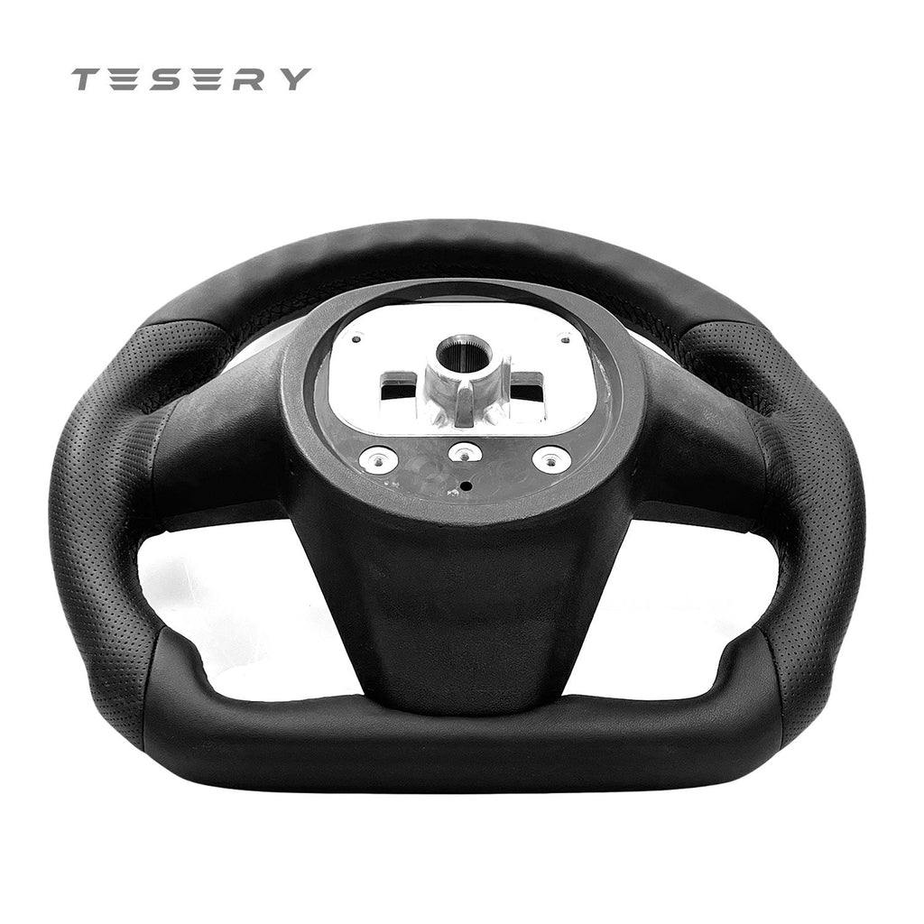 Sikunuo Touch Horn Round Steering Wheel Replacement for Tesla Model S / X 2021-2023