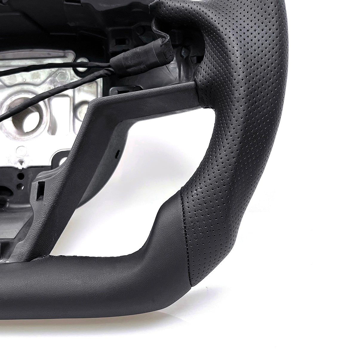 Sikunuo Touch Horn Round Steering Wheel Replacement for Tesla Model S / X 2021-2023