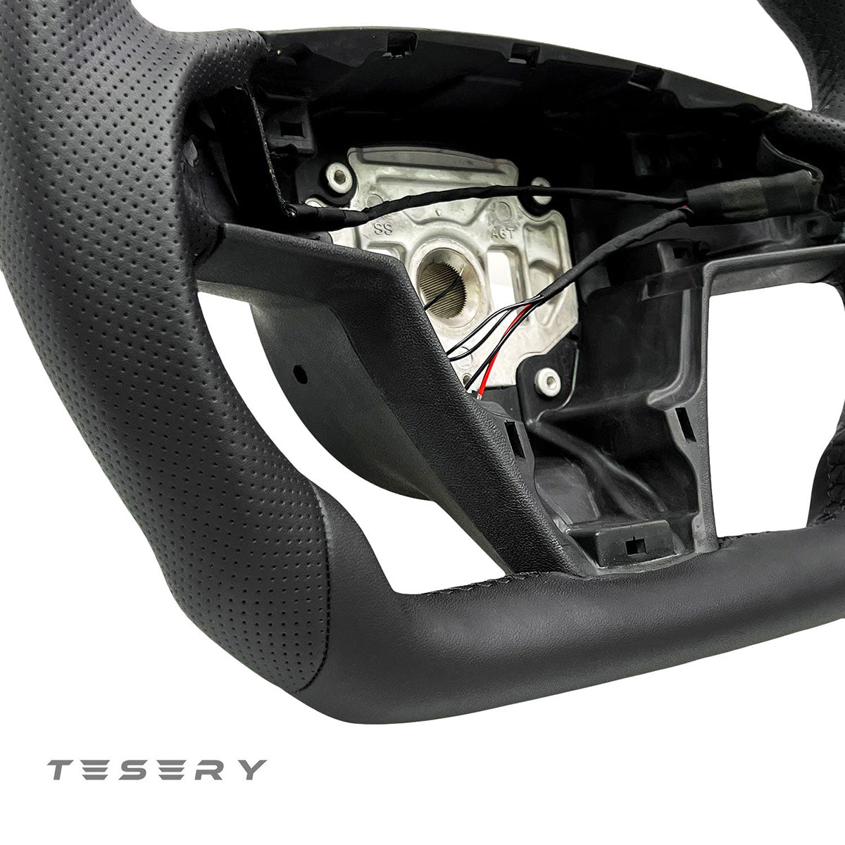 Sikunuo Touch Horn Round Steering Wheel Replacement for Tesla Model S / X 2021-2023