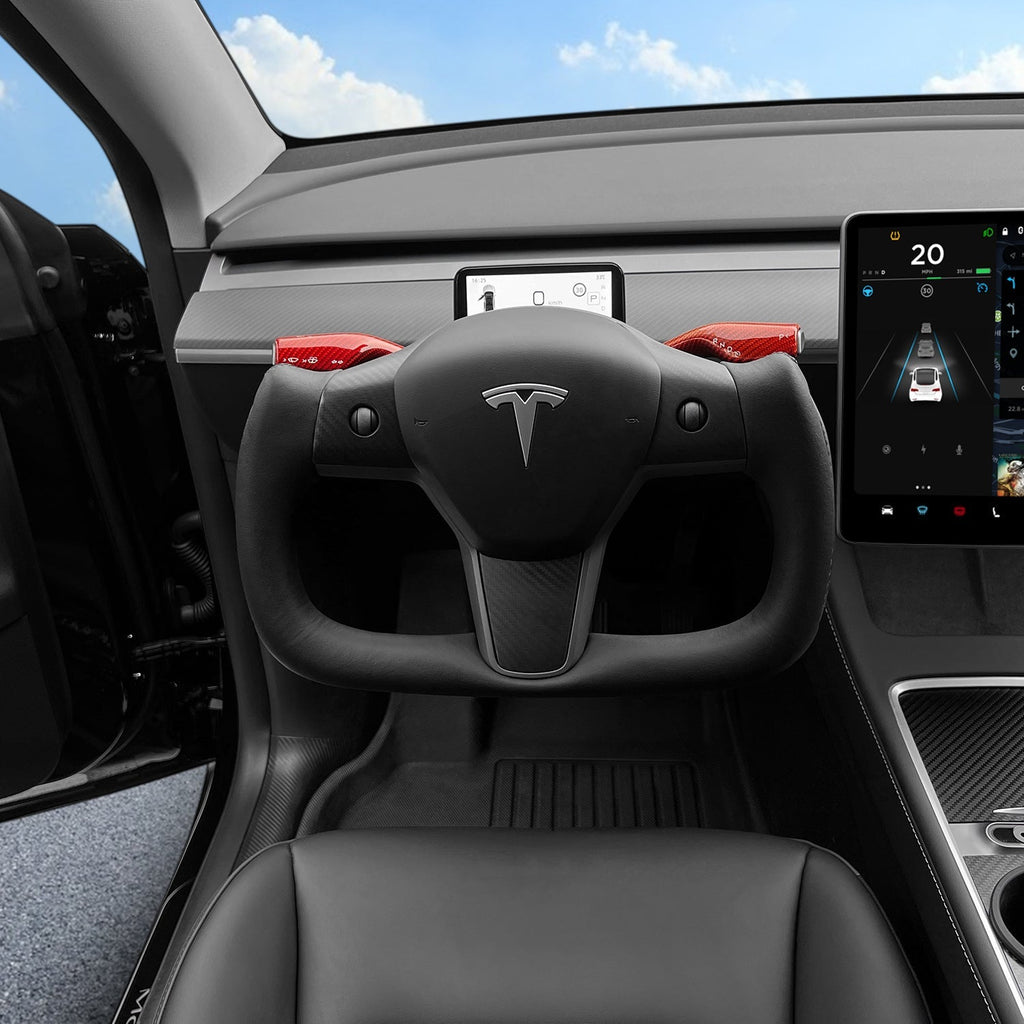 Sikunuo Yoke Carbon Fiber Steering Wheel for Tesla Model 3 / Y【Style 34】
