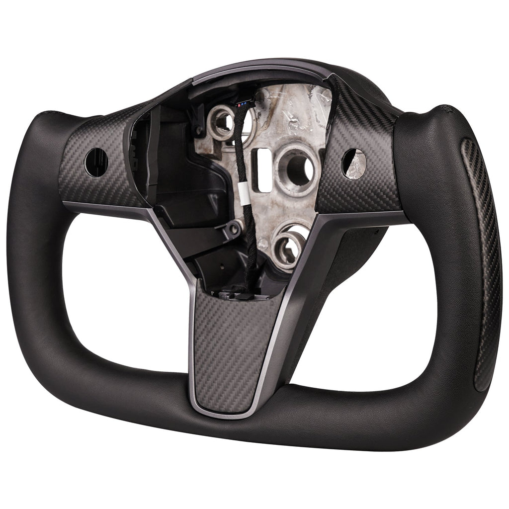 Sikunuo Yoke Carbon Fiber Steering Wheel for Tesla Model 3 / Y【Style 34】