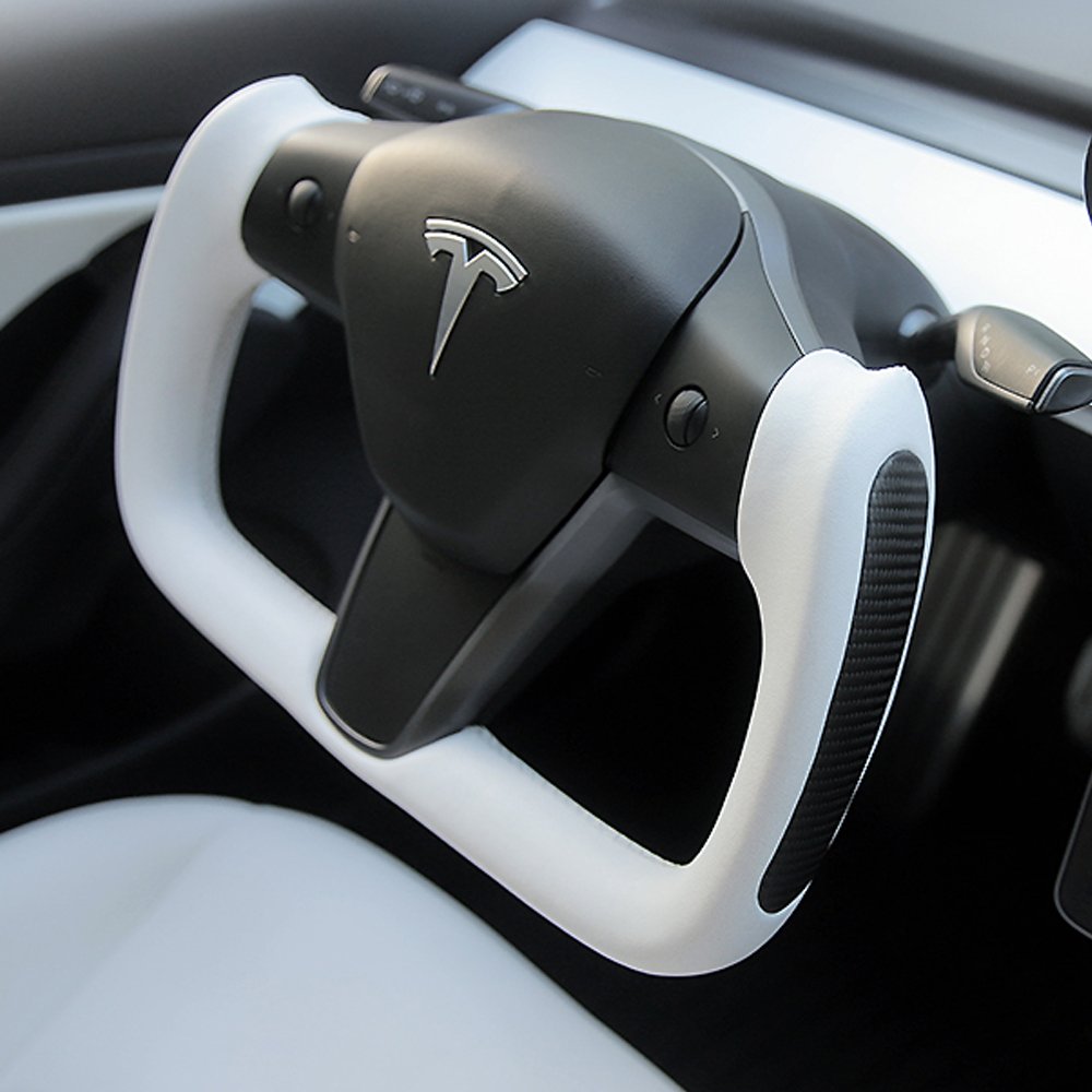 Sikunuo Yoke Carbon Fiber Steering Wheel for Model 3 / Y【Style 37】