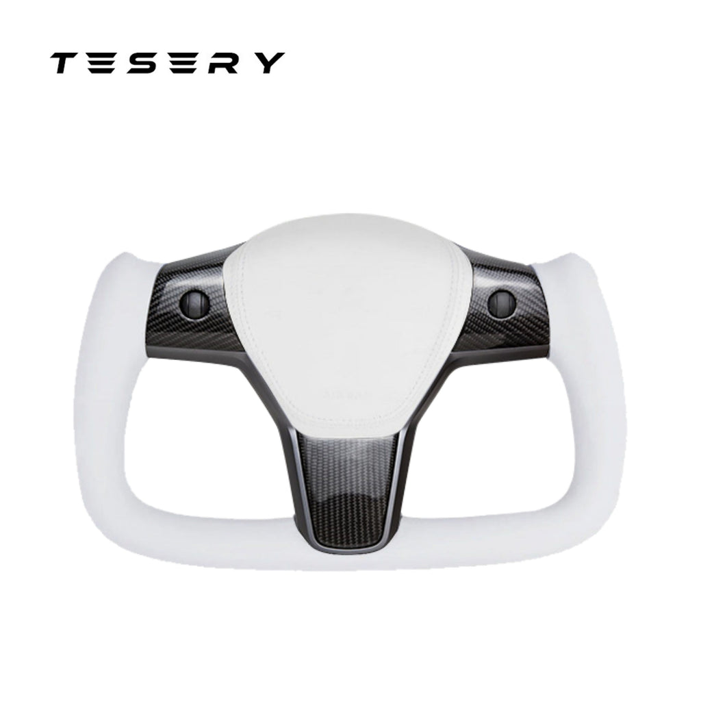 Sikunuo Yoke Carbon Fiber Steering Wheel for Model 3 / Y【Style 37】