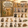 Savanna Animals Advent Calendar 2026 - 24 Acrylic Savanna Animal Hangers