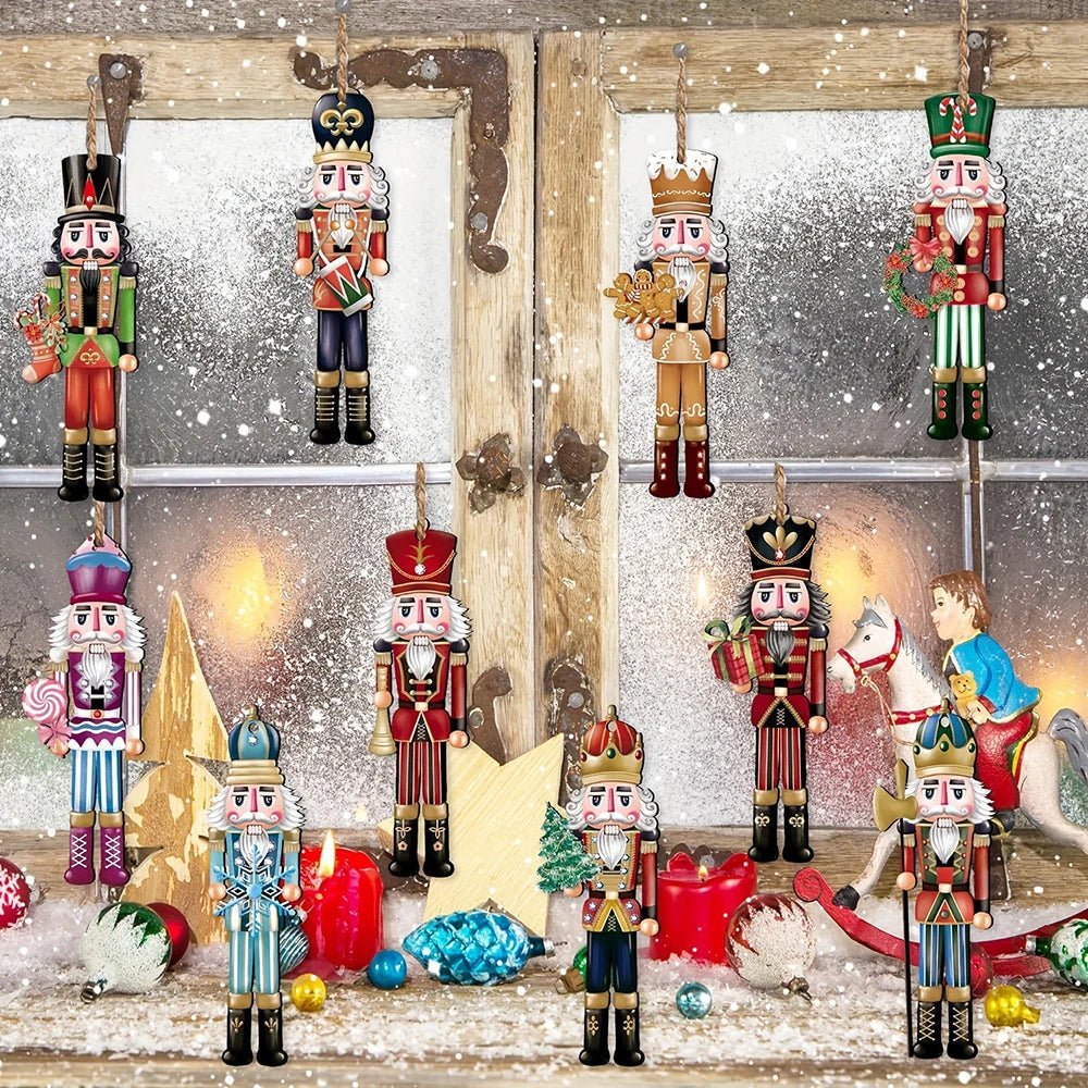 Elegant Nutcracker Soldier Set with Festive Finish
