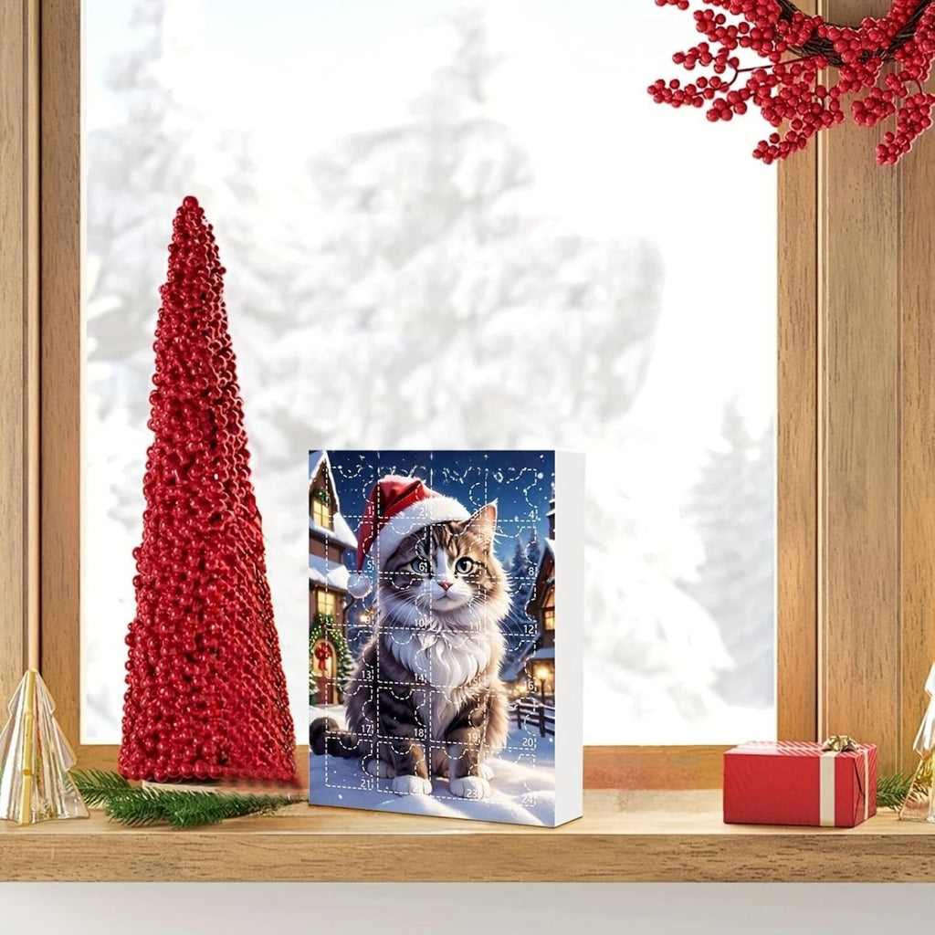 Vintage Cat Advent Calendar for Cat Lovers at Christmas