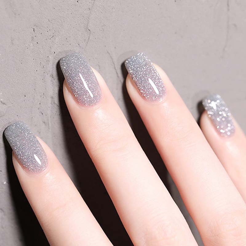 High density glitter nail gel polish