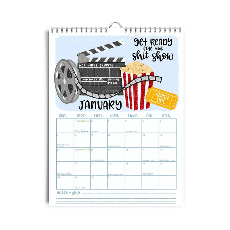 HERE WE GO AGAIN DAMN IT 2025 CALENDAR