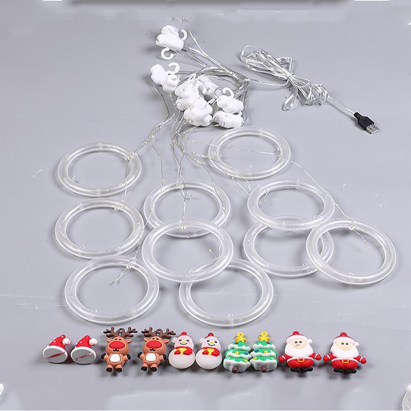 Christmas Curtain String Lights