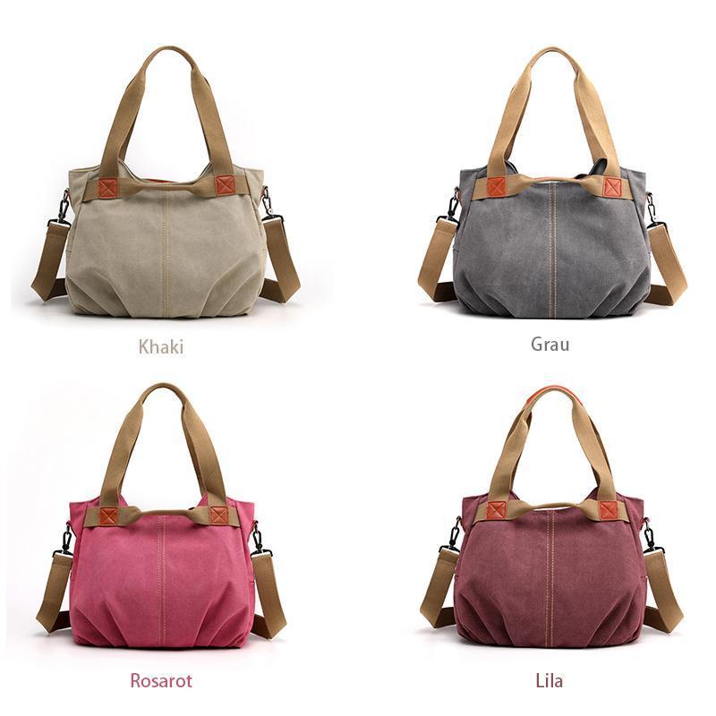 Sailcloth shoulder bag with large capacity