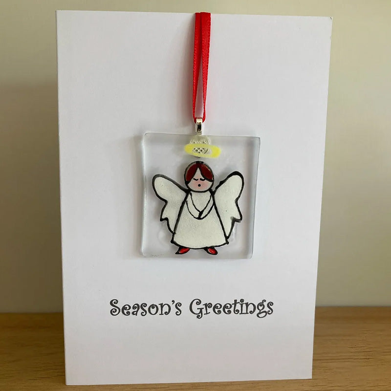 Handmade Christmas card ornaments