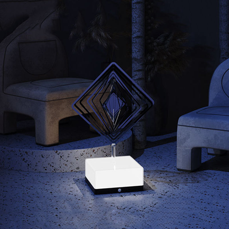 Rotating ambient light made of metal