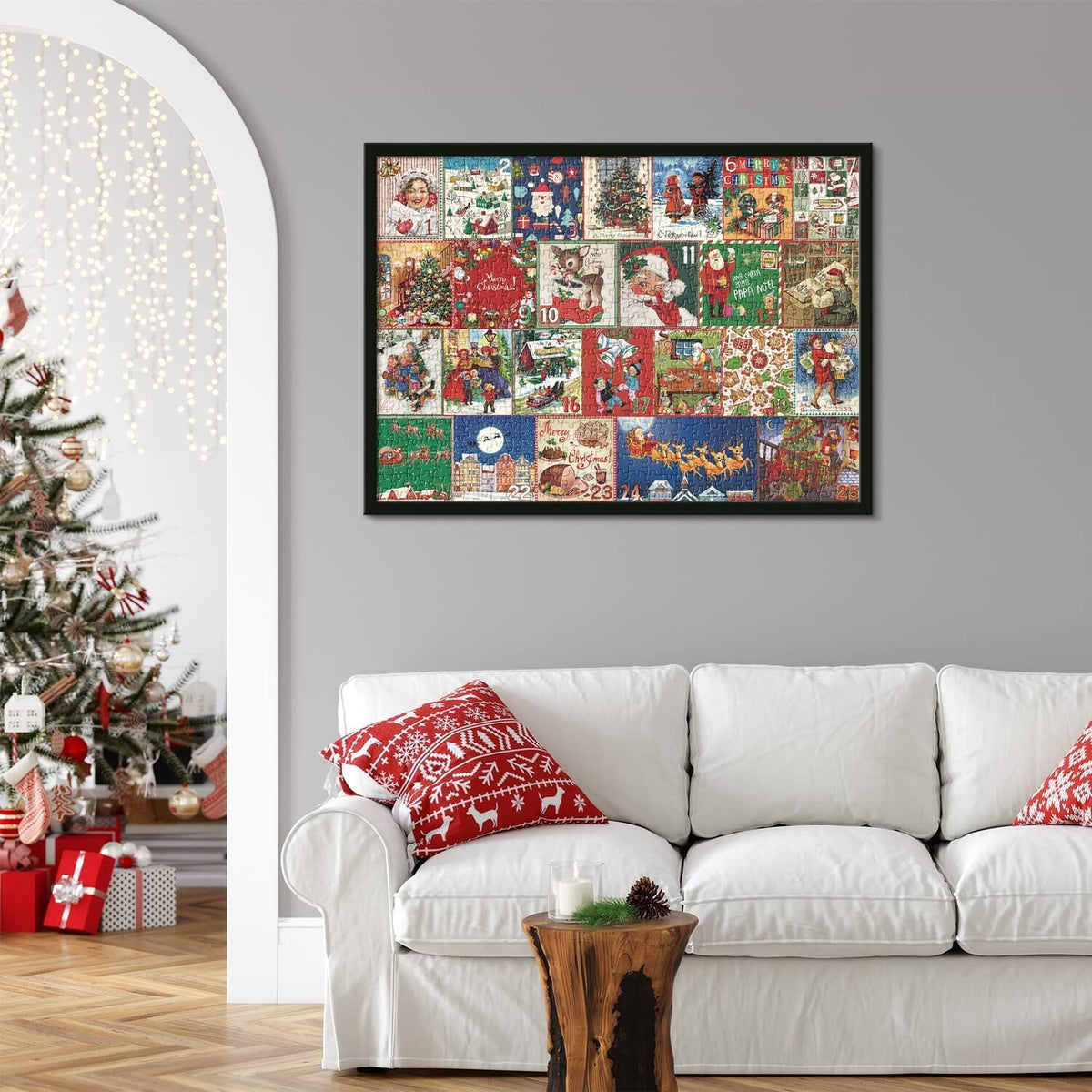 Christmas Advent Calendar Puzzle Game 1000 Pieces